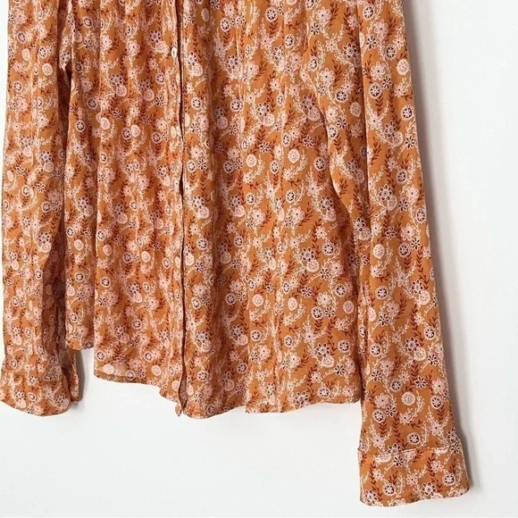 Xirena Jessie Cotton Button Down Shirt Small - Picture 4 of 11